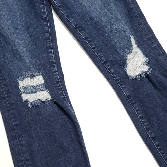 Paige Jacqueline Straight Distressed Raw Hem Jeans - Picture 5 of 8